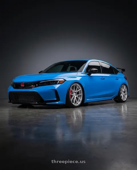 2024 Honda Civic Type R with Avant Garde Wheels M510 5X120 19x8.5 +15 Satin Silver wheels
