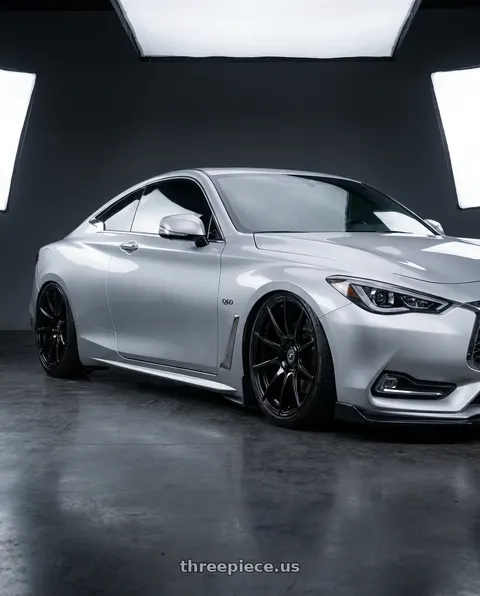 2020 INFINITI Q60 with Forgestar CF10 5x114.3 19x9 +35 Gloss Black wheels