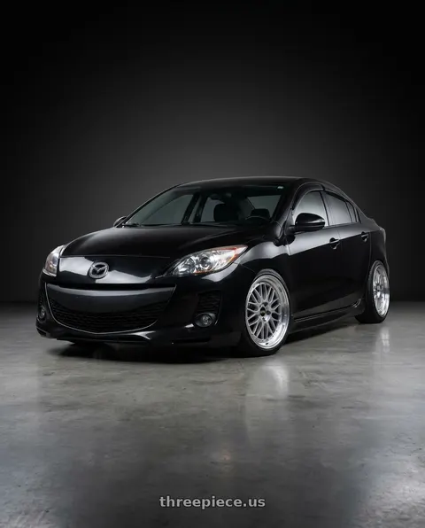 2012 Mazda 3 S with BBS LM 5x114.3 18x8.0+40 Diamond Silver wheels