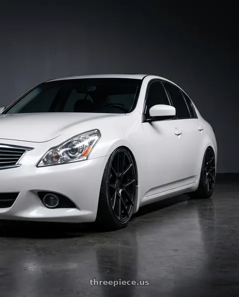 2012 INFINITI G37 with Avant Garde Wheels M510 5X114.3 19x9.5 +40 Matte Black wheels