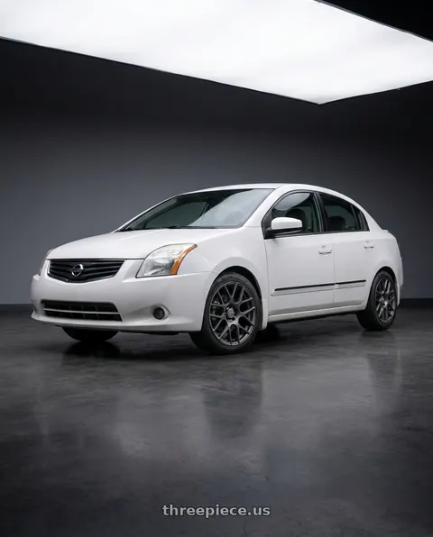 2011 Nissan Sentra with RTX Envy 5x114.3 17x7.5 +38 Matte Gunmetal wheels