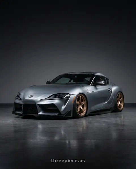 2021 Toyota GR Supra Premium with Gram Lights 57CR 5x100 18x9.5+38 Bronze II wheels