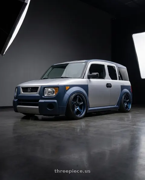 2006 Honda Element with Advan Racing GT PV 5x114.3 20x12.0 +20 RACING TITANIUM BLUE wheels