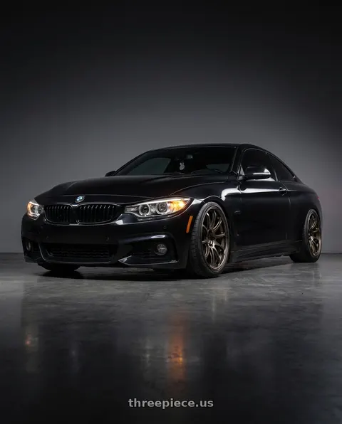 2014 BMW 435i with Advan Racing RS-DF Progressive 5x114.3 18x8+44 Dark Bronze Metallic wheels