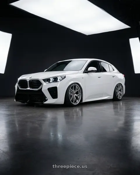 2025 BMW iX with BBS RI-S 5x120 20x10.0+34 Diamond Silver wheels