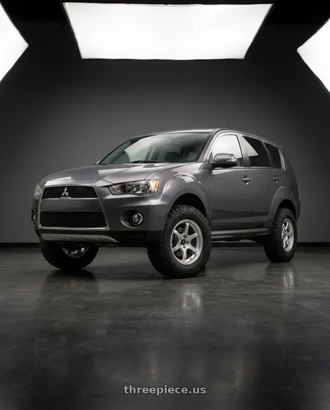 2011 Mitsubishi Outlander with MST Wheels MT40 5X114.3 16x7.0 +38 Glossy Silver wheels