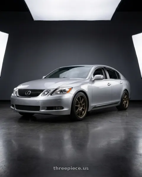 2006 Lexus GS300 with Work Emotion D9r 5x100 19x8.5 +38 Matte Bronze wheels