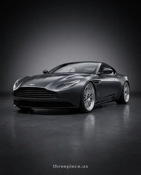 2019 Aston Martin DB11 with BBS LM 5x114.3 18x10.0+25 Diamond Silver wheels