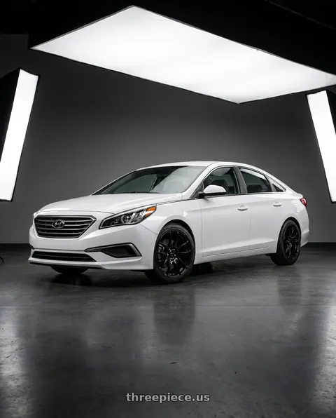 2017 Hyundai Sonata SE with Vors TR4 5x114.3 19x8.5  +35 Gloss Black wheels