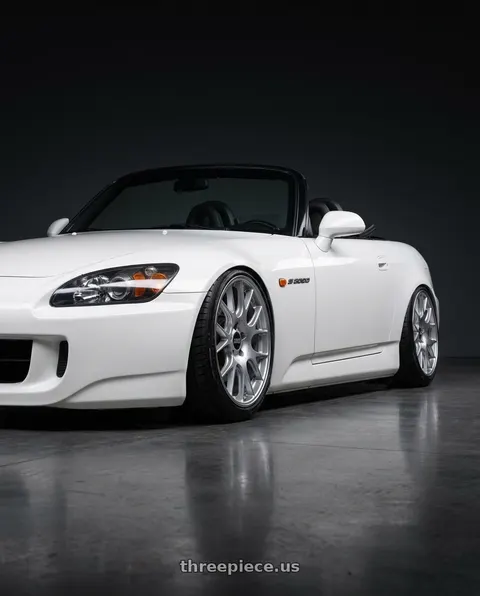 2009 Honda S2000 with BBS CH-R 5x120 18x9 +44 Brilliant Silver Polished Rim Protector wheels