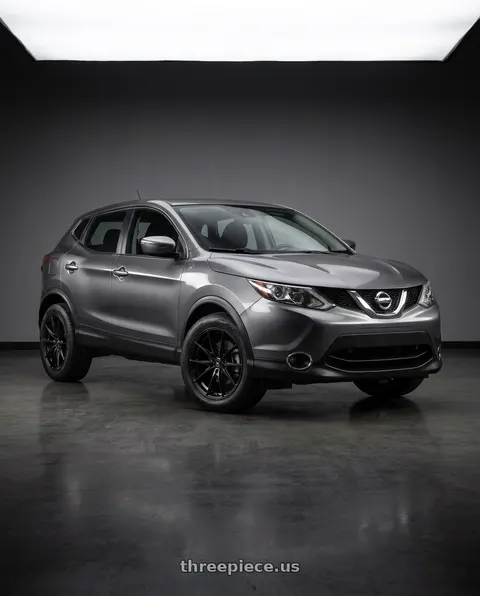 2017 Nissan Qashqai with Konig 37B Oversteer 5x114.3 17x8 +35 Gloss Black wheels