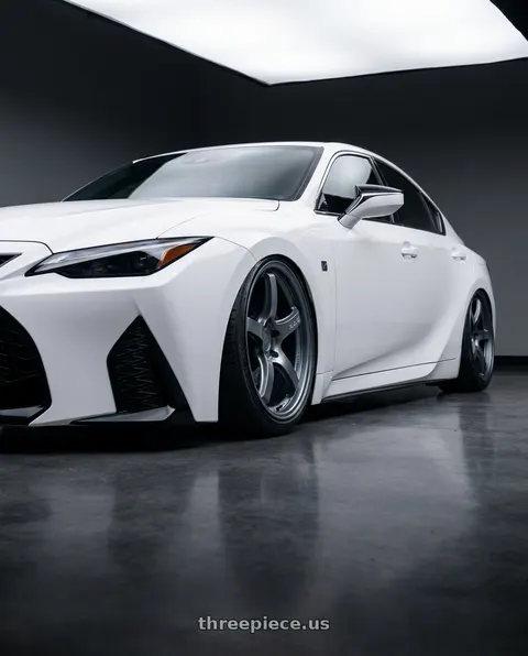 2024 Lexus IS350 with Gram Lights 57CR 5x114.3 19x9.5+35 Gunblue II wheels
