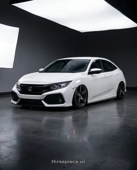 2024 Honda Civic with Forgestar CF5 5x114.3 18x9 +35 Satin Black wheels