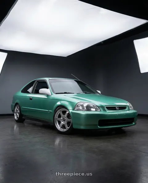 1998 Honda Civic EX with MST Wheels Time Attack 4x100 15x8 +35 Machine wheels