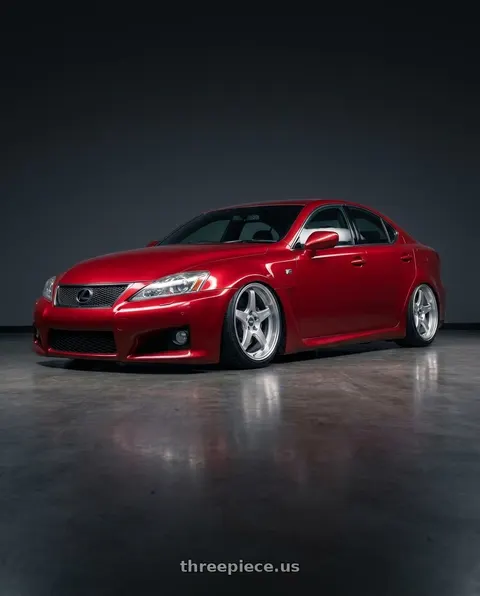 2012 Lexus IS F with ESR Wheels APEX SERIES AP5 5x114.3 19x11 +22 Hyper Silver wheels