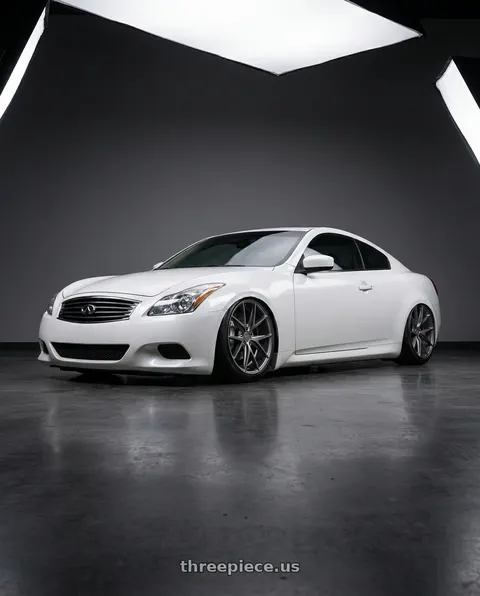 2013 INFINITI G37 with Niche 1PC M116 MISANO 5X114.3 19X8.5 +33 MATTE GUN METAL wheels