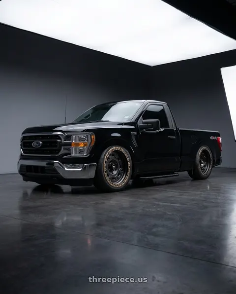 2026 Ford F-150 with Fittipaldi Offroad FA15BM 6X135/6x139.7 24x10 +0 Gloss Black Milled wheels
