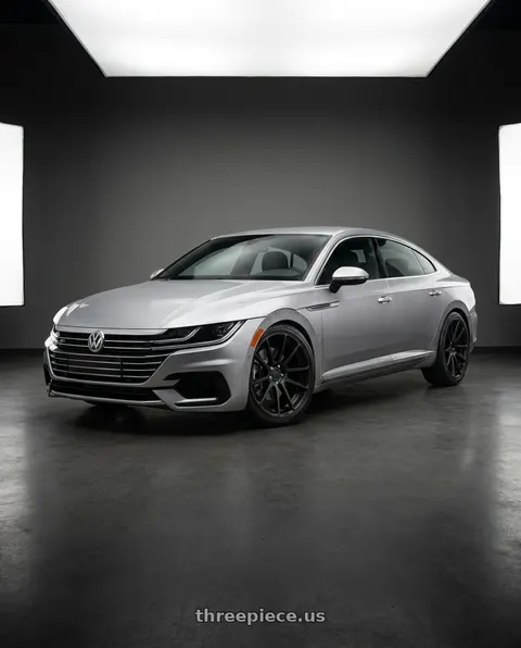 2020 Volkswagen Arteon with Rotiform 1PC R122 SPF 5X112 18X8.5 +45 MATTE BLACK wheels