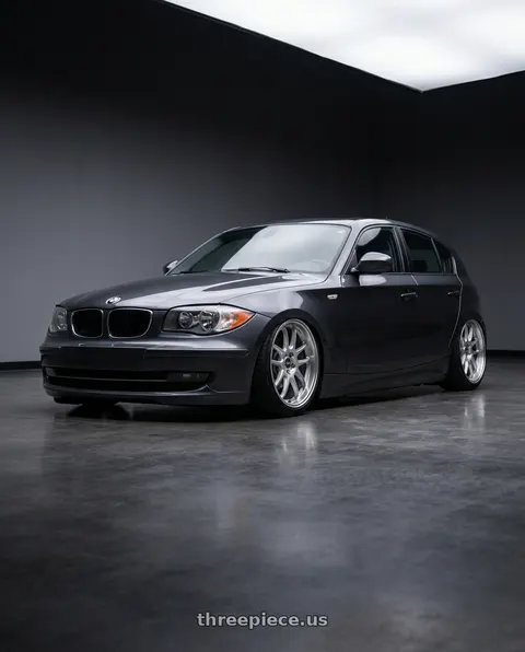 2012 BMW 1 Series E82 with ESR Wheels APEX SERIES AP8 5x120 18x9.5 +22 Hyper Silver wheels