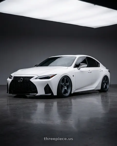 2024 Lexus IS350 with Gram Lights 57CR 5x114.3 19x9.5+35 Gunblue II wheels