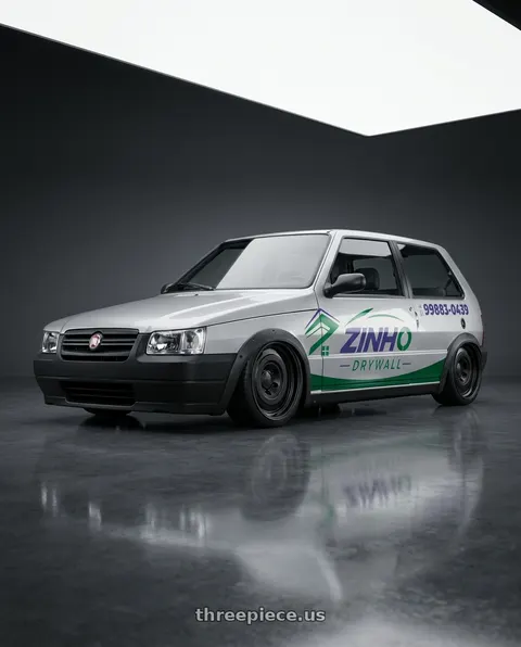 2012 fiat uno way adesivado with fifteen52 ANALOG HD 5x120 17x8.0 +25 ASPHALT BLACK (SATIN BLACK) wheels