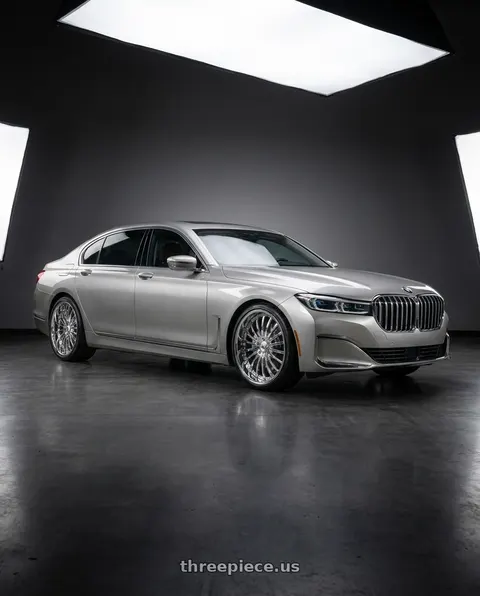 2020 BMW 750i xDrive with Asanti Forged AF122 5x120 22x9 Chrome wheels