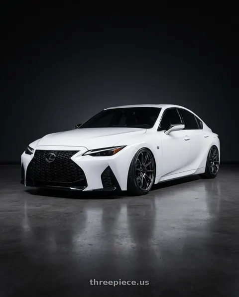 2022 Lexus IS300 with Advan Racing RZ-DF2 5x114.3 20x9.5 +45 RACING TITANIUM BLACK wheels