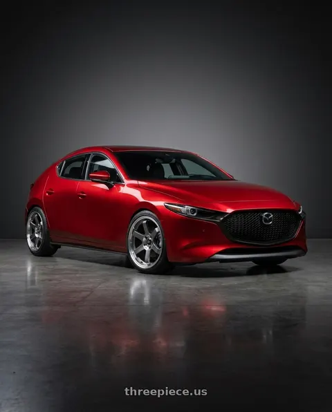 2025 Mazda 3 with MST Wheels MT01 5x114.3 18x8.5 +35 Gunmetal W/machined Lip wheels
