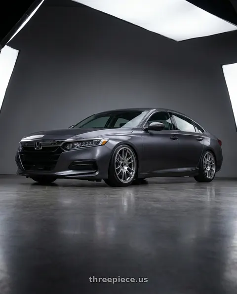 2019 Honda Accord LX with Enkei GTC02 5x114.3 18x9+30 Hyper Silver wheels