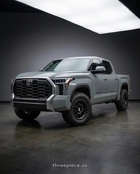 2024 Toyota Tundra with XD XD127 BULLY 6X139.7 20X9 +18 SATIN BLACK WITH REINFORCING RING wheels