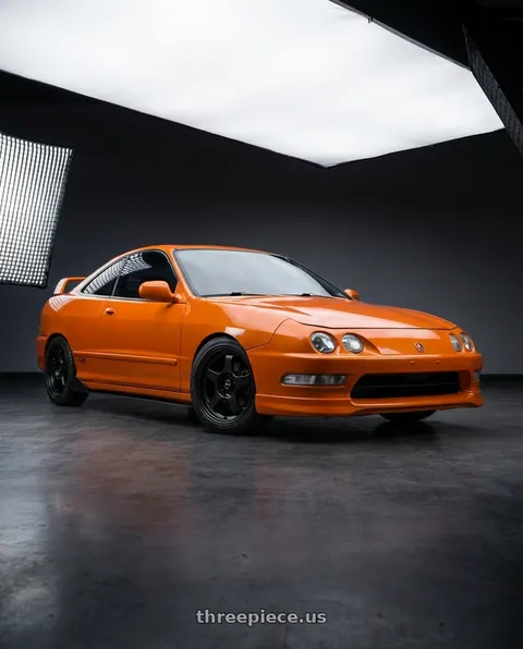 1997 Acura Integra with Vors SP1 4x100/4x114.3 15x8  +20 All Matte Black wheels