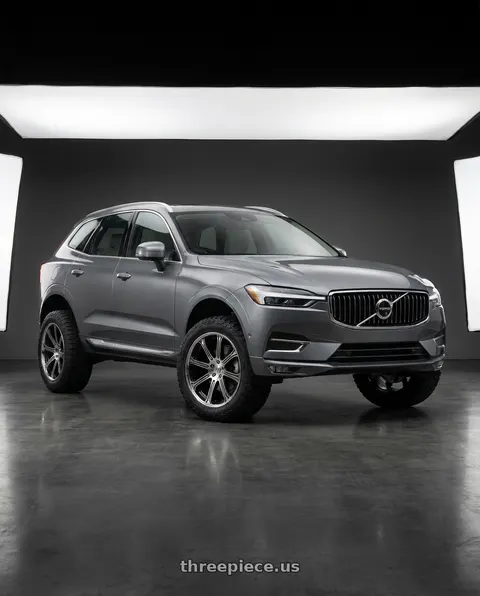 2019 Volvo XC60 with Rohana RFC10 5x108 20x10+40 Machine Black/Chrome Lip wheels