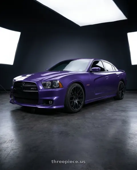 2014 Dodge Charger SRT8 with Performance Replicas PR161 5X115 20X9 +20 MATTE BLACK wheels