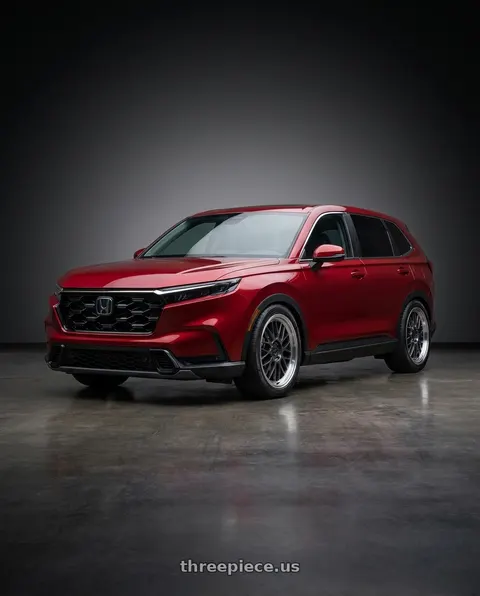 2026 Honda CR-V with KATANA RACING KR06 5x114.3 18x8 +40 Glossy Gun Metal Machine Lip wheels