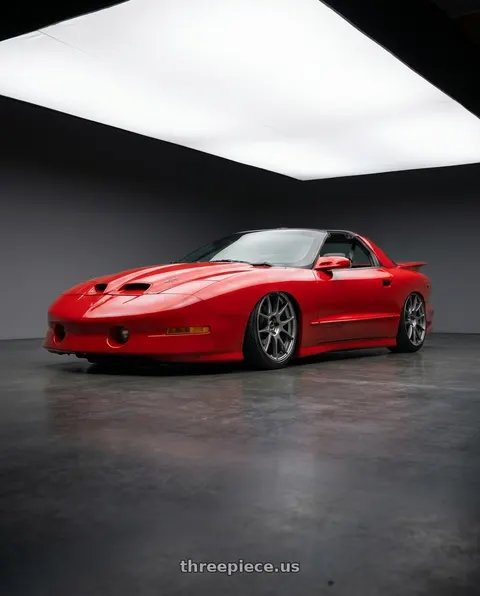 1997 Pontiac Firebird Trans Am with Ssr Gtv04 5x114.3 19×8.5x8.5+38  METALLIC GRAY wheels