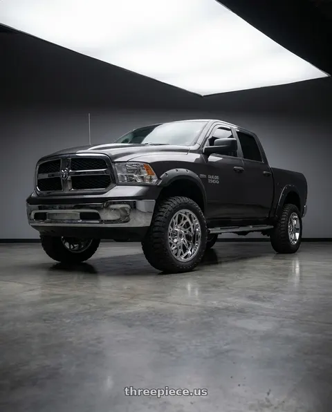 2018 Ram 1500 Tradesman with American Truxx Destiny AT1913 5x139.7 20x10-24 Chrome wheels