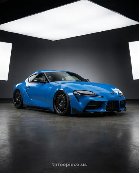 2021 Toyota GR Supra A91 Edition with Rotiform RC205 PMF 5X108 19x8.5 +45 MATTE BLACK wheels