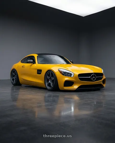 2019 Mercedes-Benz AMG GT with Gram Lights 57CR 5x112 19x10.5+22 Gunblue II wheels