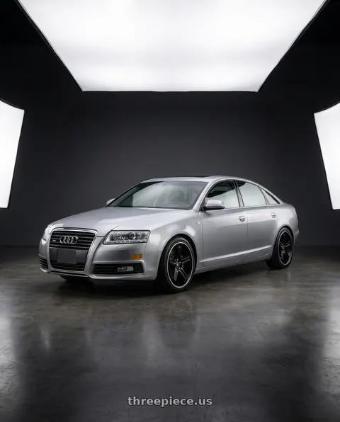 2010 Audi A6 with Motegi MR122 4X100/4X114.3 18X9 +45 SATIN BLACK W/ MACHINED STRIPE wheels