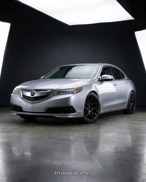 2019 Acura TLX with Aodhan AFF2 5x114.3 19x8.5+35 Matte Black wheels