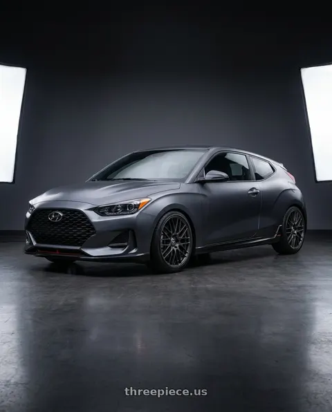 2019 Hyundai Veloster with Enkei EKM3 5x114.3 18x8+40 Gunmetal wheels
