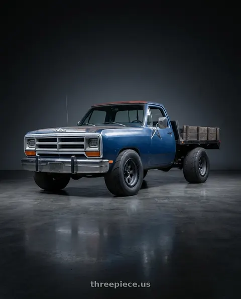 1986 Dodge W250 with Dirty Life Ironman 9300 6x135 20x9+0 Matte Gunmetal/Black Beadlock wheels
