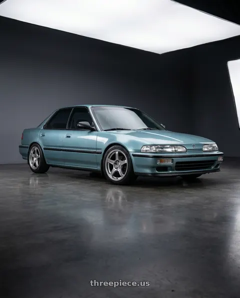 1990 Acura Integra with Ssr Gtx03 4x100 17x7+42  PLATINUM SILVER wheels