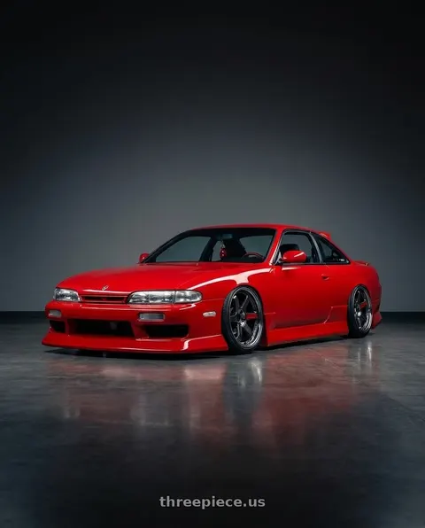 1995 Nissan 240SX with Volk Racing TE37 SL 5x114.3 18x11+18 wheels