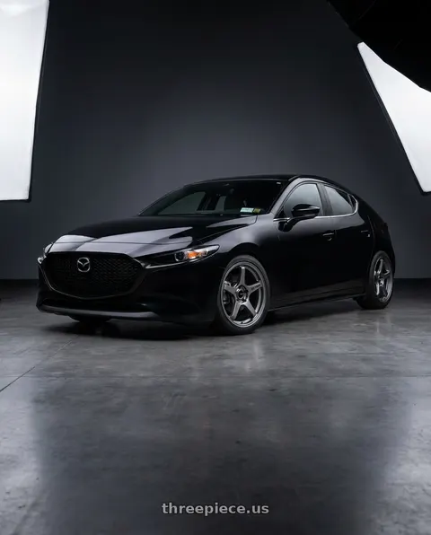 2024 Mazda 3 Premium with Enkei TS-5 5x114.3 18x8+40 Storm Grey wheels