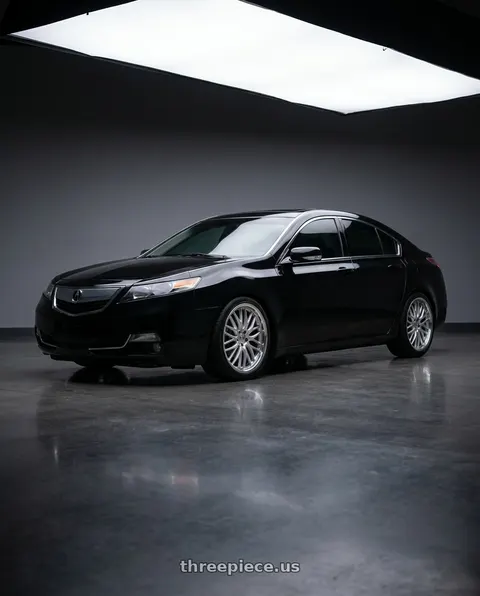 2012 Acura TL with V�xx Masi 5x120 19x8.5+35 Silver Mirror Mach Lip wheels