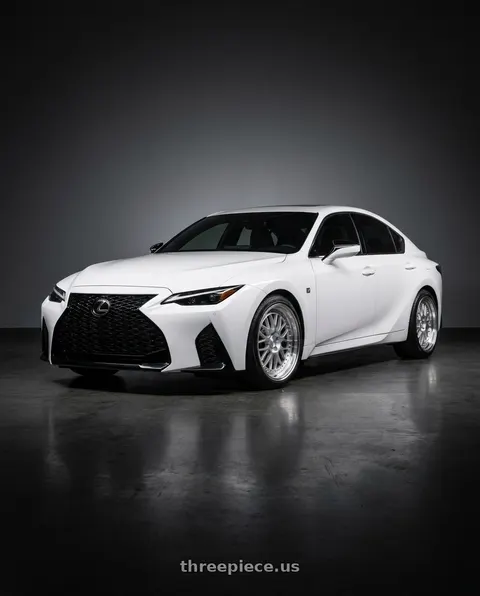 2024 Lexus IS350 F Sport with ESR Wheels SR SERIES SR01 5x114.3 19x9.5 +35 Hyper Silver wheels