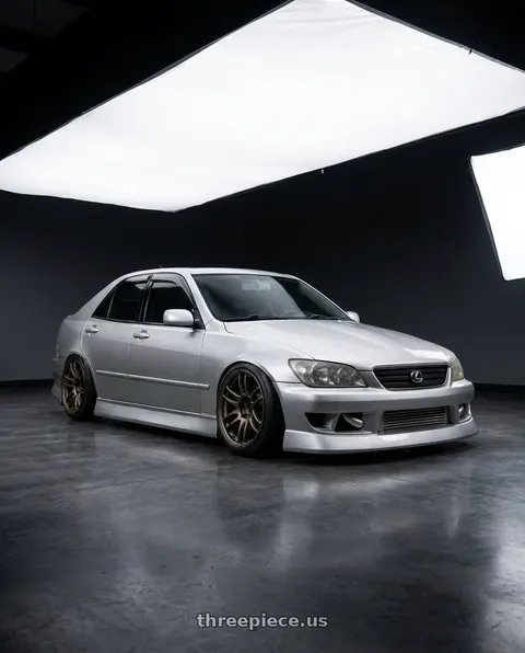 2002 Lexus IS300 with Work Emotion Cr Kiwami 5x114.3 18x9.5 +38 Matte Bronze wheels