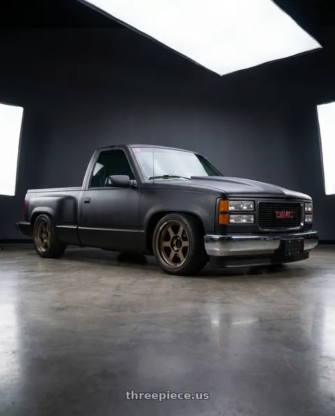 1998 GMC C1500 with Volk Racing TE37XT M-SPEC 5x127 18x9-1 Bronze wheels