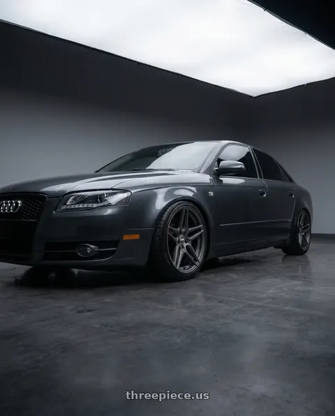 2005 Audi A4 with ESR Wheels FORGETECH SERIES RF15 5x112 19x8.5 +30 Matte Graphite wheels